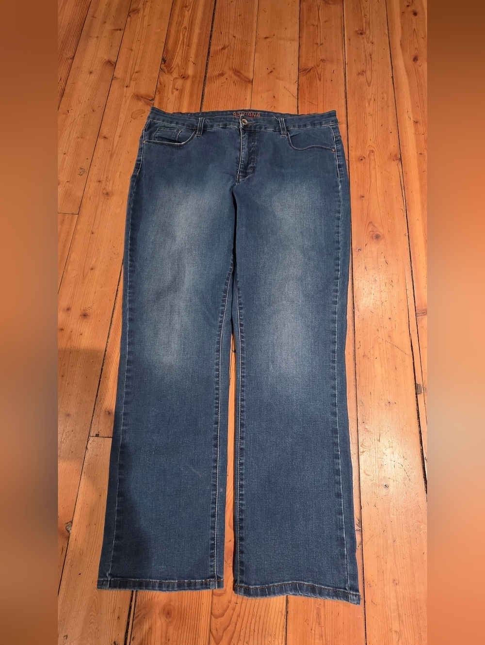 Santana Women's Blue Straight-Leg Jeans